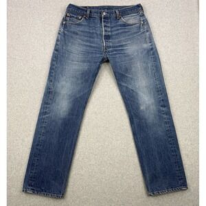 Vintage Levis Jeans Mens 38x34 (Fits 38x31) Blue 501xx Denim 90s Made In USA